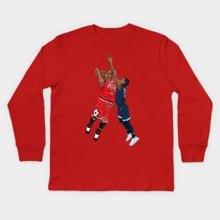 D Rose on JA Kids Long Sleeve T-Shirt